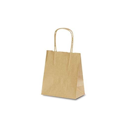 新品 ベルベ 自動紐手提袋 T-1 茶無地 200枚入(25枚×8袋) 1118