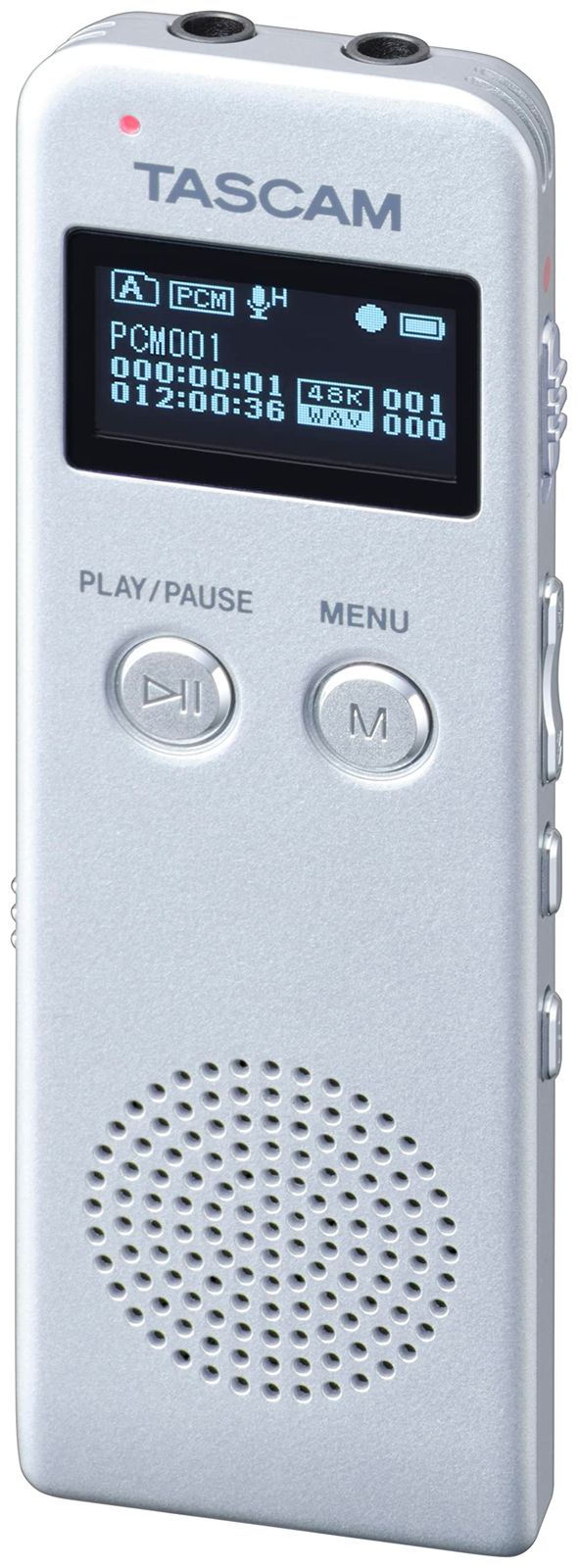 新品 TASCAM(タスカム) VR-03-S ワイドFMラジオ搭載 ボイスレコーダー シルバー ICレコーダー 会議録音 議事録 ボイスメモ 備忘録 音楽プレーヤー 小型 日本メーカー スピーカー付