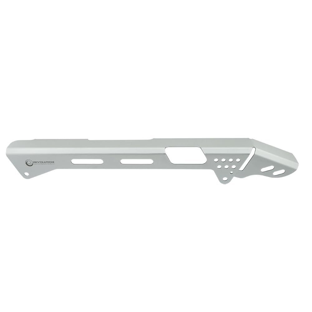 新品 REVOLUTION ホンダCL250/500 レブル250/500用アルミ製チェーンカバー / Chain Cover 2D for CL250-500/Rebel 250-500 MC57 PC68 MC49 PC60 (Silver)
