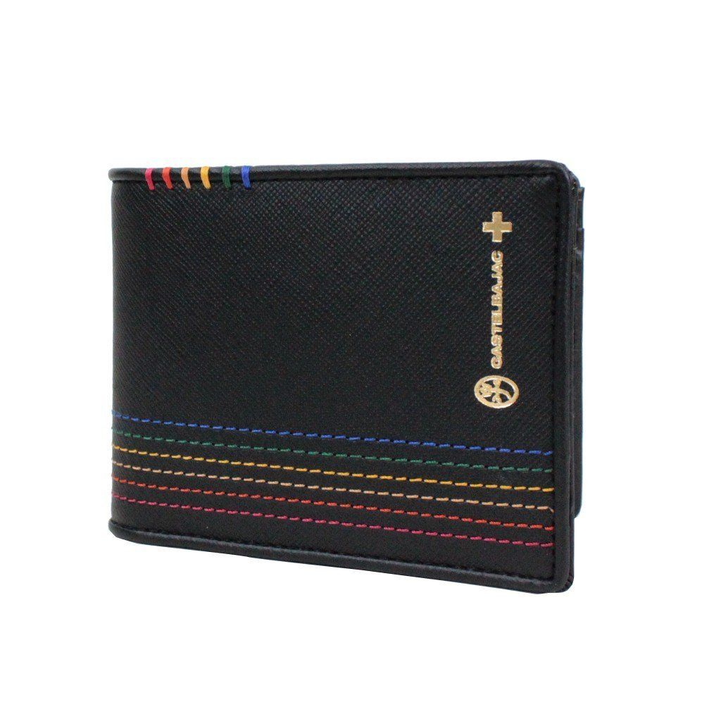 新品 [カステルバジャック] 二つ折り財布 シェスト メンズ 027603 【01】 ブラック