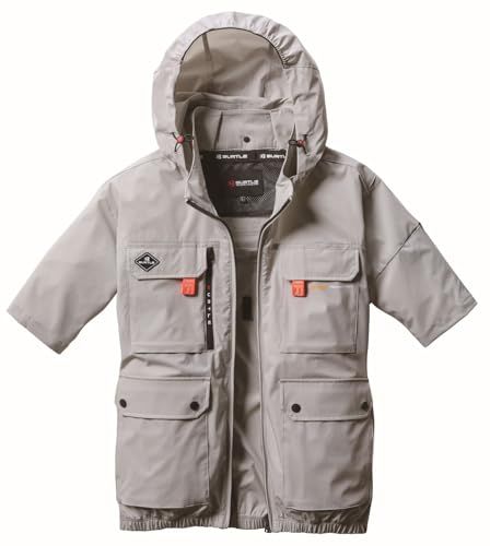 BURTLE バートル エアークラフト半袖ブルゾン RENEWAL(ユニセックス) 春夏用 アッシュグレー AC2036 60 Le b6727bc2
