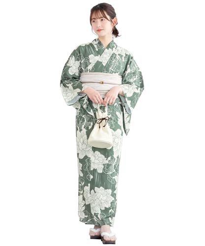 [SOUBIEN] ソウビエン 浴衣 3点 セット セパレート 新二部式浴衣 floro レディース (浴衣/兵児帯/伊達締め)e a8c14673