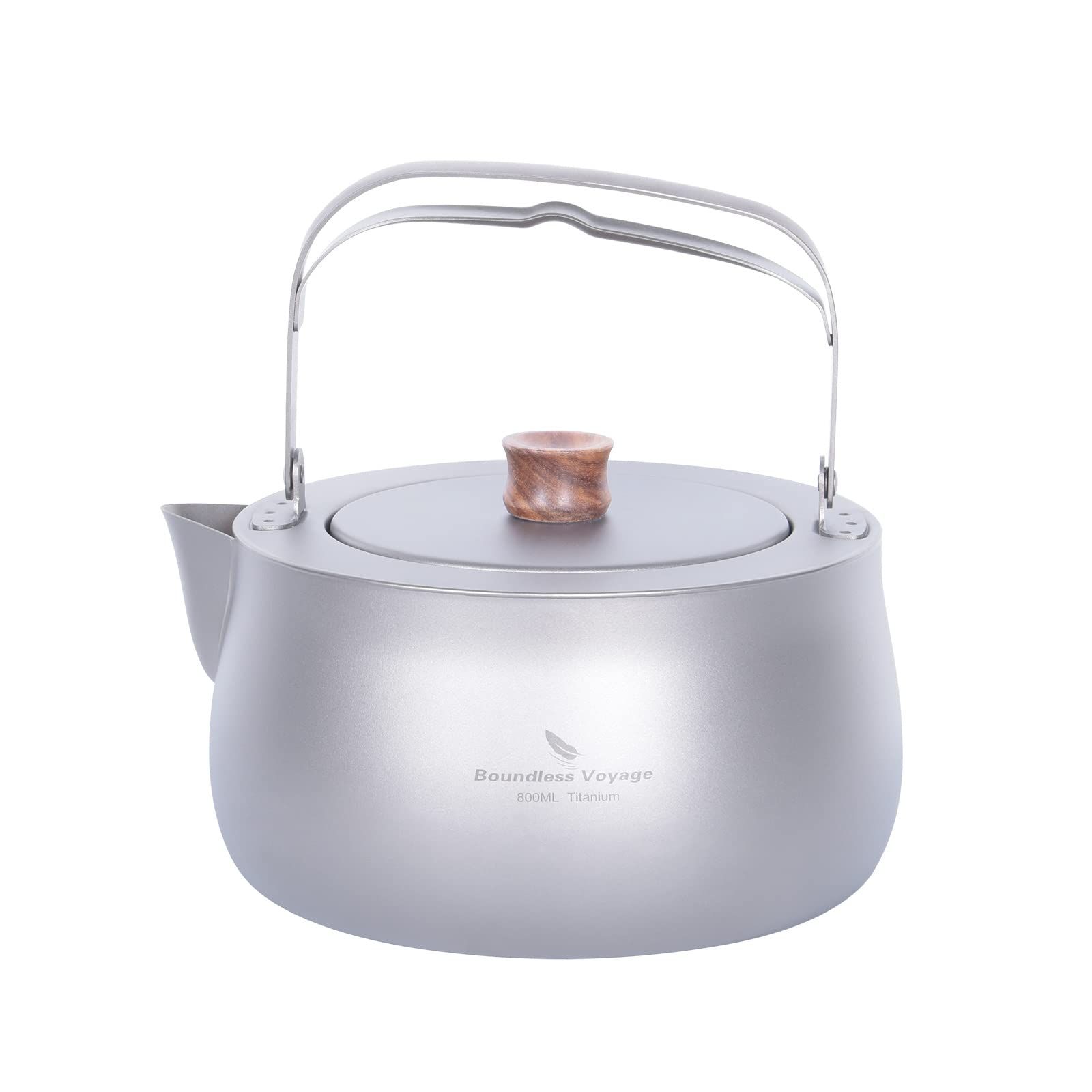 新品 Boundless Voyage チタンケトル やかん 800ml ケトル ケットル キャンプ キャンプケトル アウトドアケトル チタン 軽量 おしゃれ 直火 ソロキャンプ アウトドア用品 キャンプ用品 収納袋付き Ti3131D