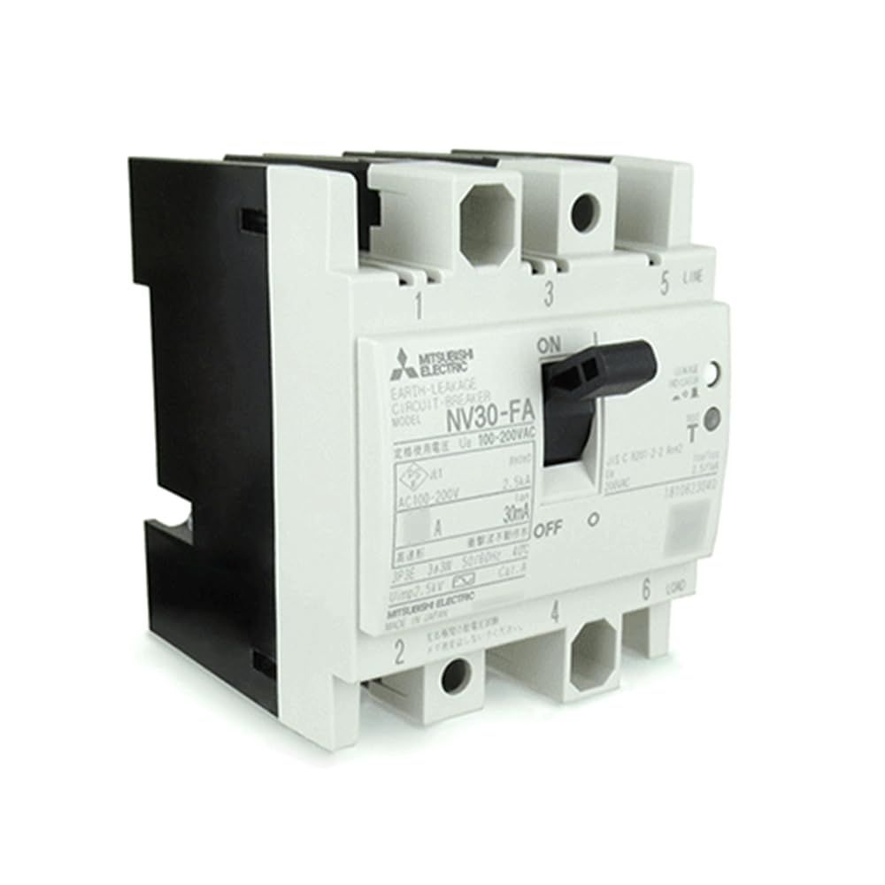 新品 Mitsubishi 三菱電機 NV30-FA 3P 10A 30MA (制御盤用漏電遮断器) (3極) (AC) NN