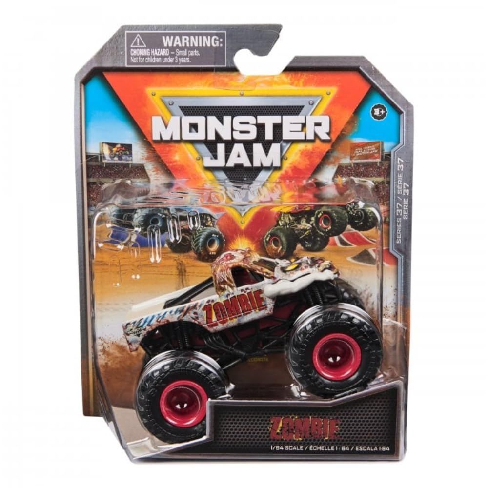 新品 Monster Jam 2024 シリーズ 37 ダイキャスト 1:64スケール モンスタートラック、ゾンビレガシートラック。