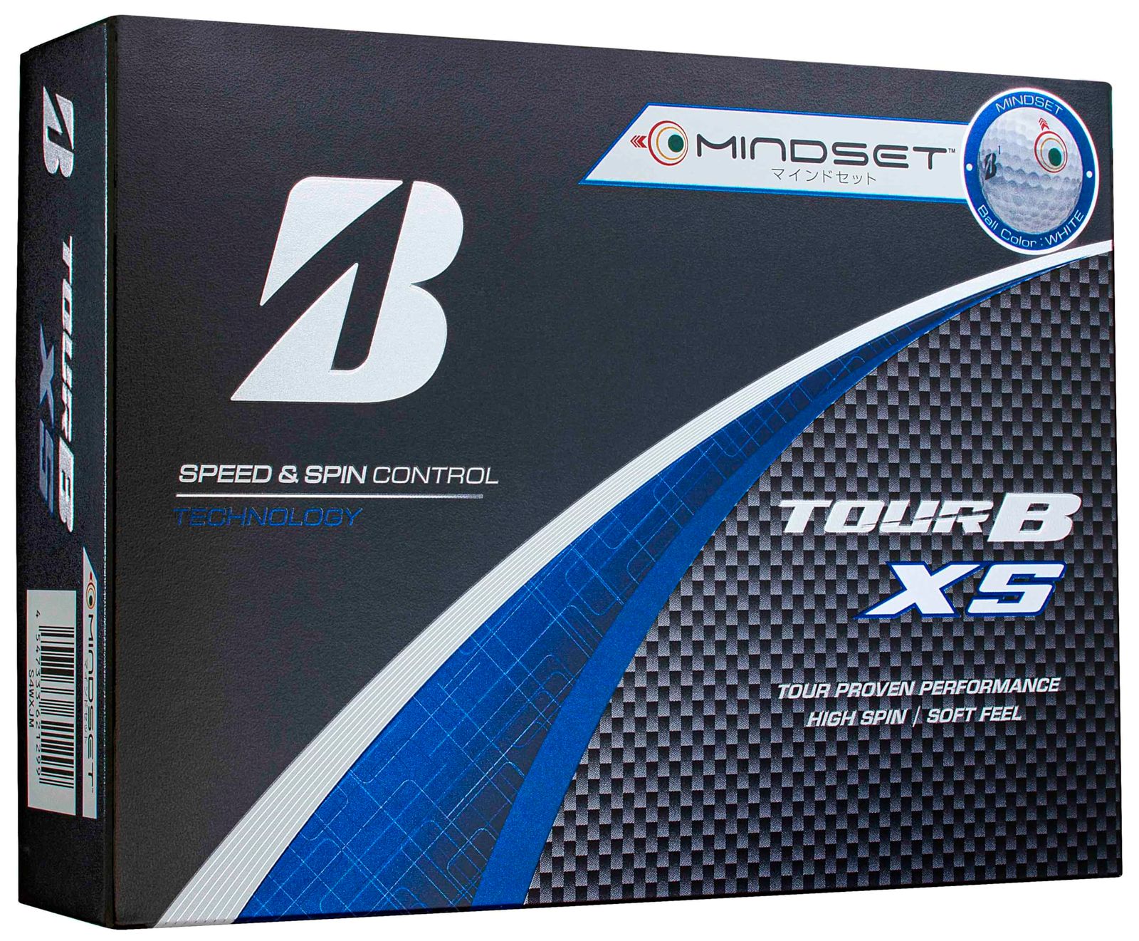 BRIDGESTONE(ブリヂストン)ゴルフボール TOUR B XS 2024年モデル 12球入 ホワイト マインドセット S4WXJM