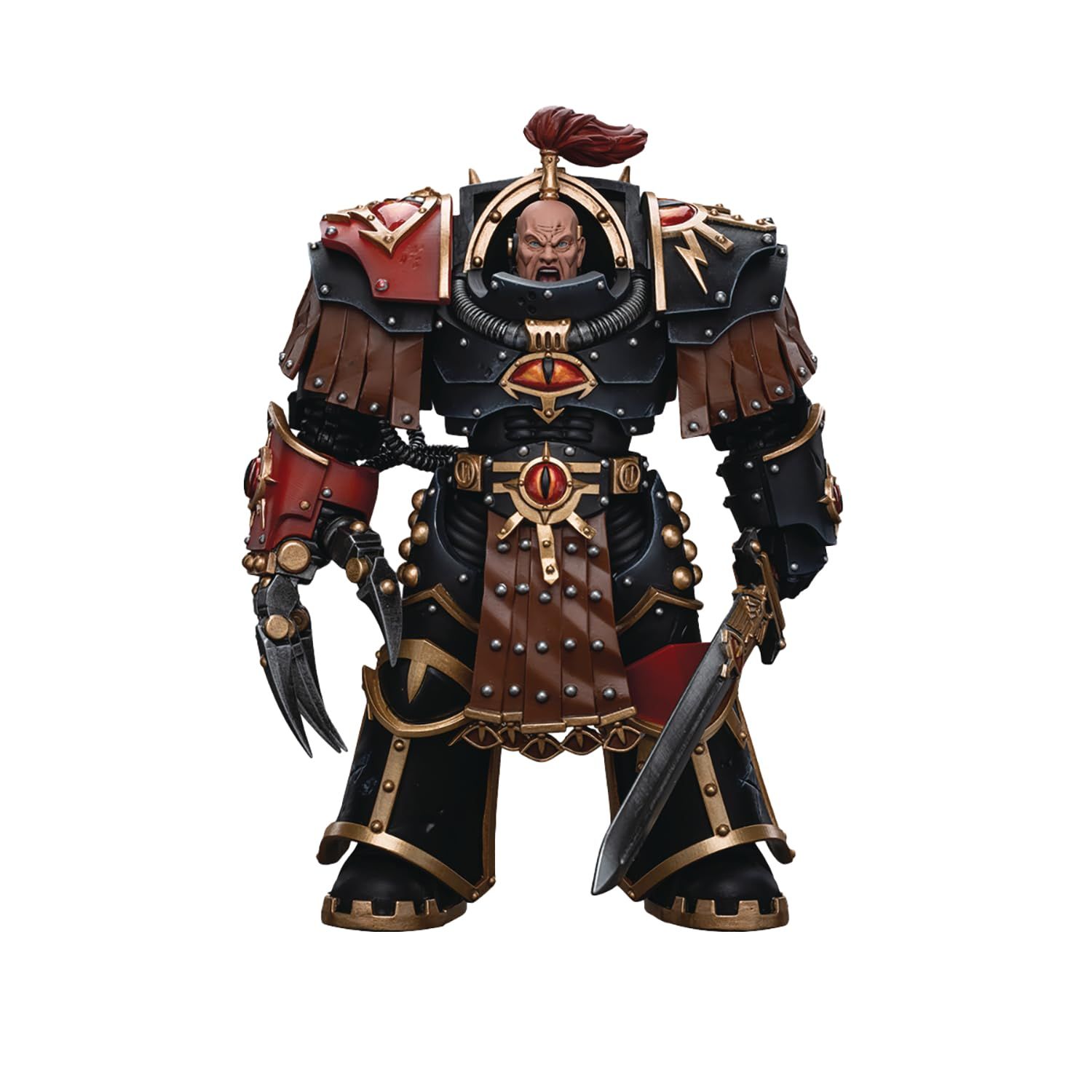 新品 ウォーハンマー 40K:ホルスの息子 エゼキイル・アバドン、第1軍団の第一艦長 1:18スケール アクションフィギュア