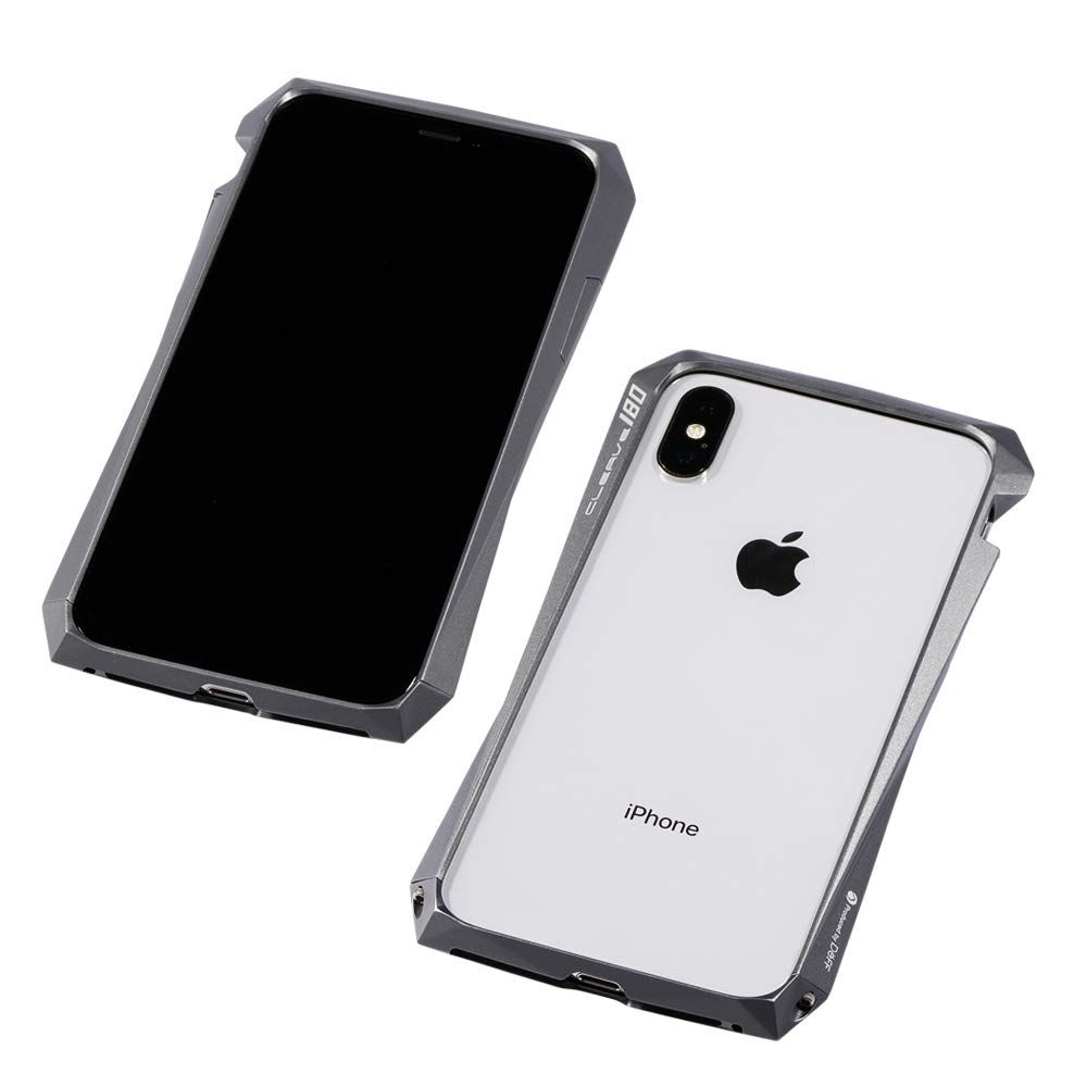 新品 Deff(ディーフ) CLEAVE Aluminum Bumper 180 for iPhone XS アルミバンパー iPhone XS/X用 (グラファイト)