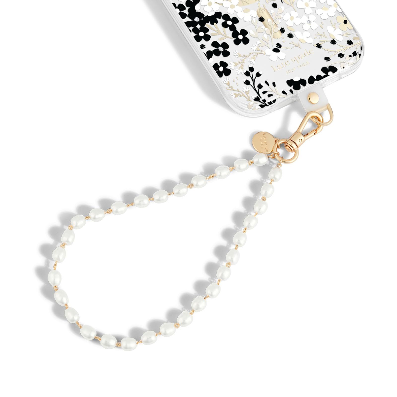 新品 【Kate Spade New York】 スマートフォン iPhone 用 ストラップ Charm Sea Pearl KS053334