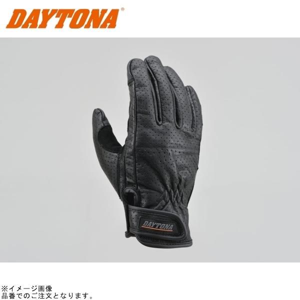 DAYTONA デイトナ 18901 HBG-129 パンチングメッシュスタンダードカウレザーグローブ ブラック サイズ:L