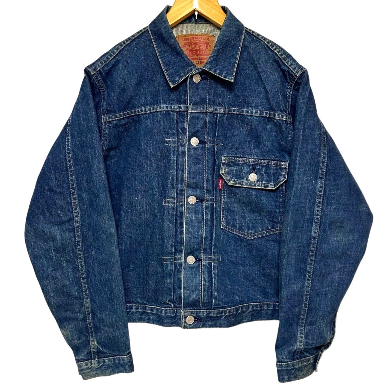 90s Levi's 70502XX 1st デニムジャケット 濃紺 40 希少 91年製 LEVI'S 70502XX 1st リーバイス 濃紺 J02 デニム
