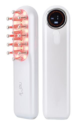 Ni Zmir 美顔器 電気ブラシ EMS リフトブラシ 【9段階調整 ディスプレイ付き】LED光エステ 頭筋 表情筋 頭皮ブラシ 頭皮ケア リフトケア Type-C充電式 IPX5防水 母の日 プレゼント 日本語の説明書付きma 13bc87a3