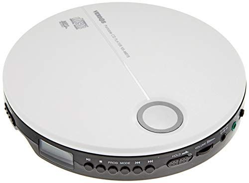 VERSOS 語学学習・音楽 ポータブルCDプレーヤー ホワイト×ブラック VS-M015WBas b8fcb14e