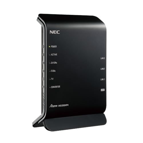 NEC 11ac対応 867＋300Mbps 無線LANルータ PA-WG1200HP4t 8d5e6787