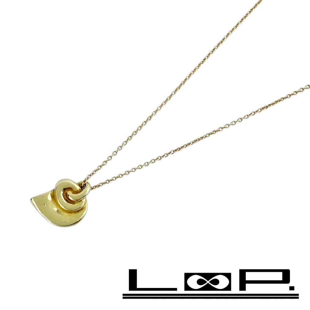 ティファニー ■美品■ ホルンシェル ネックレス アクセサリー ゴールド K18 約4.4g 【561566】11