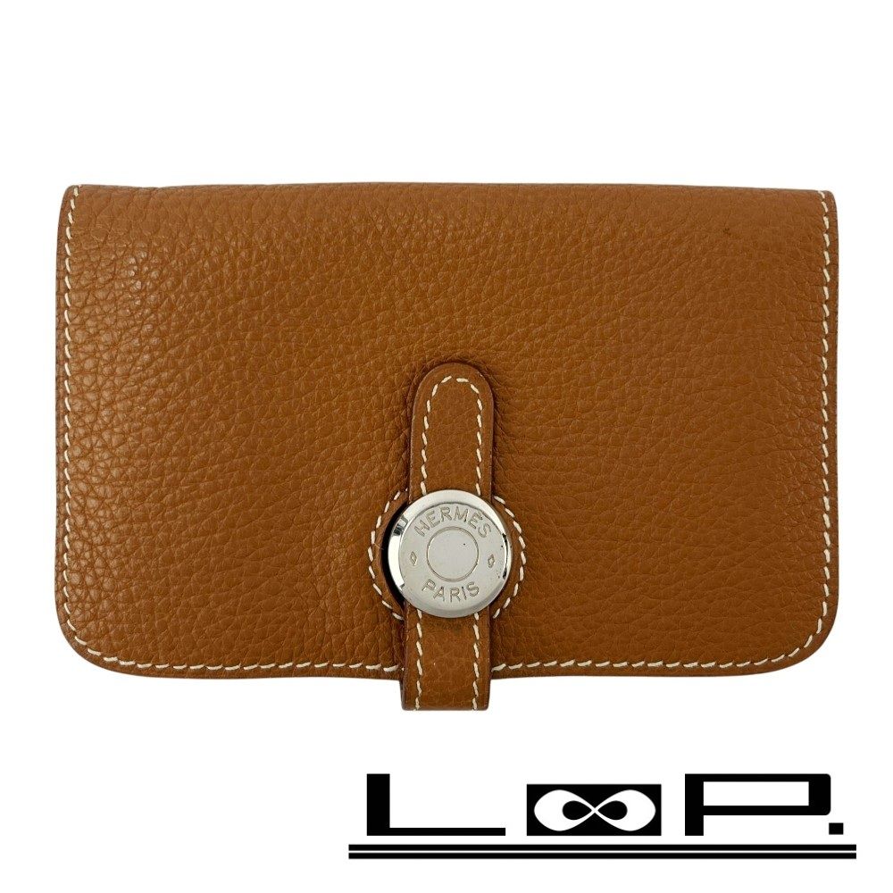 エルメス ■中古■ ドゴン カードケース 名刺入れ ビジネス トゴ ゴールド □E刻 【603785】8