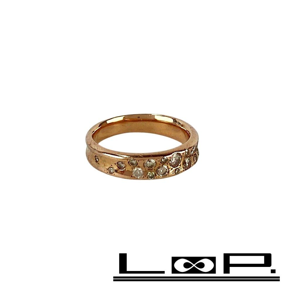 カシケイ ■中古■ メランジェ BD リング 指輪 アクセサリー ピンクゴールド ダイヤ K18 PG D0.60ct 6.8g #15 【590153】12