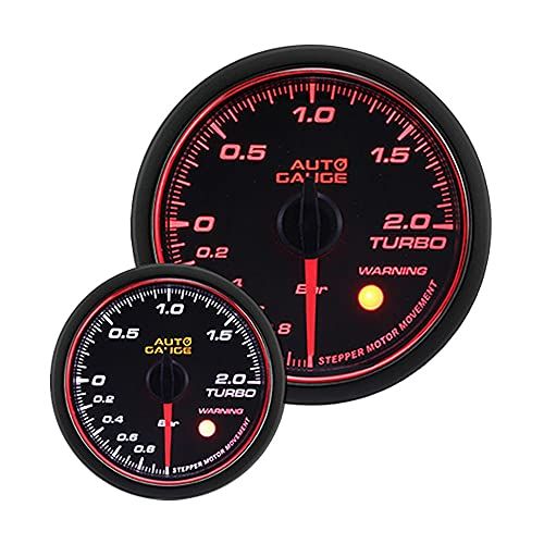 オートゲージ ブースト計 60mm 458シリーズ 日本製モーター AUTOGAUGE 2色バックライト エンジェルリング ワーニング機能【458BO60】(沖縄・離島の方不可) 29dea3b2