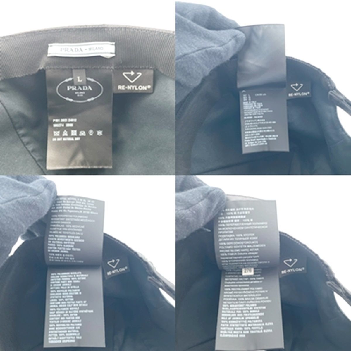 中古】PRADA プラダ Re-Nylon ベースボールキャップ 1HC274 2DMMI