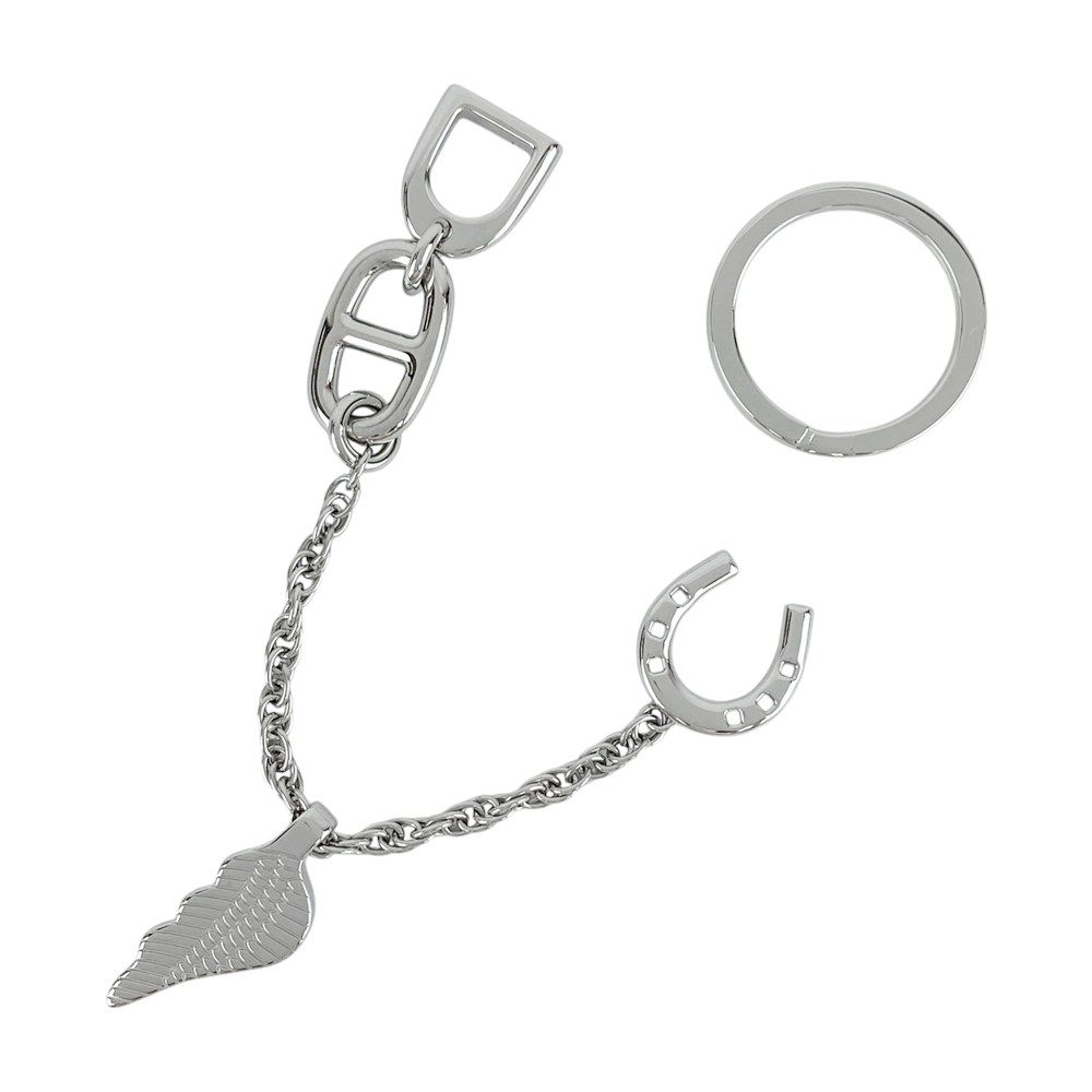 エルメス ■美品■ ボンヴォヤージュ キーホルダー キーリング SS シルバー H100059FJ00 箱 【538339】9 エルメス □美品□ ボンヴォヤージュ キーホルダー キーリング SS