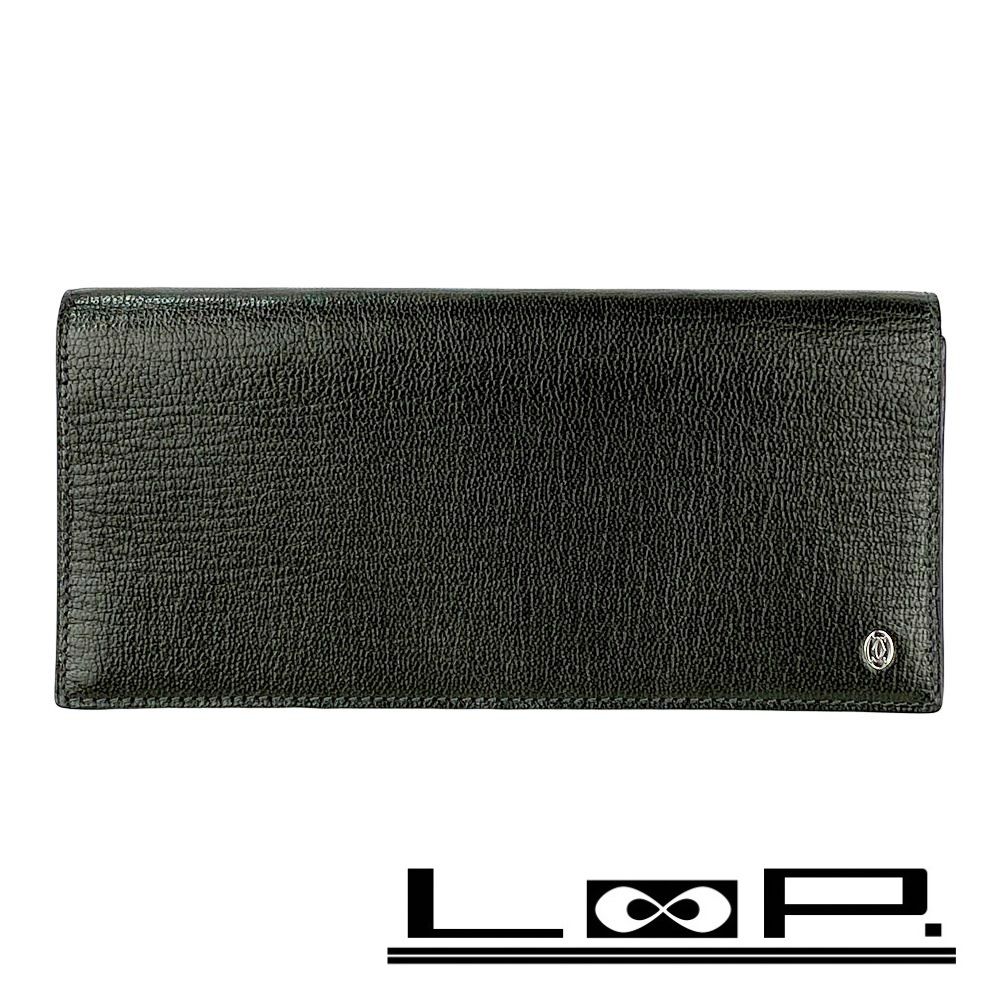 カルティエ ■新同■ パシャ 二つ折り 長財布 ウォレット レザー グレー パープル L3001106 箱 【580567】5