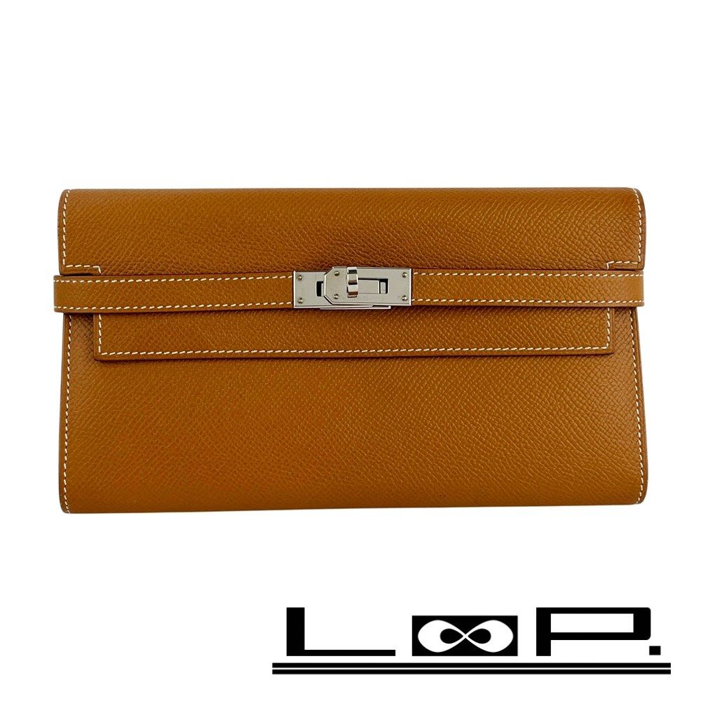 エルメス ■美品■ ケリー ウォレット 長財布 エプソン ゴールド A刻 箱 【600579】8
