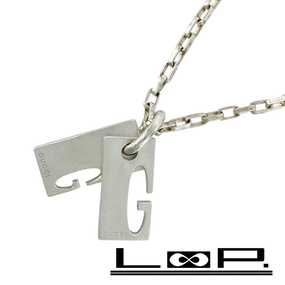 グッチ ■新同■ Gロゴ プレート ブレスレット アクセサリー チェーン シルバー SV925 【446061】8