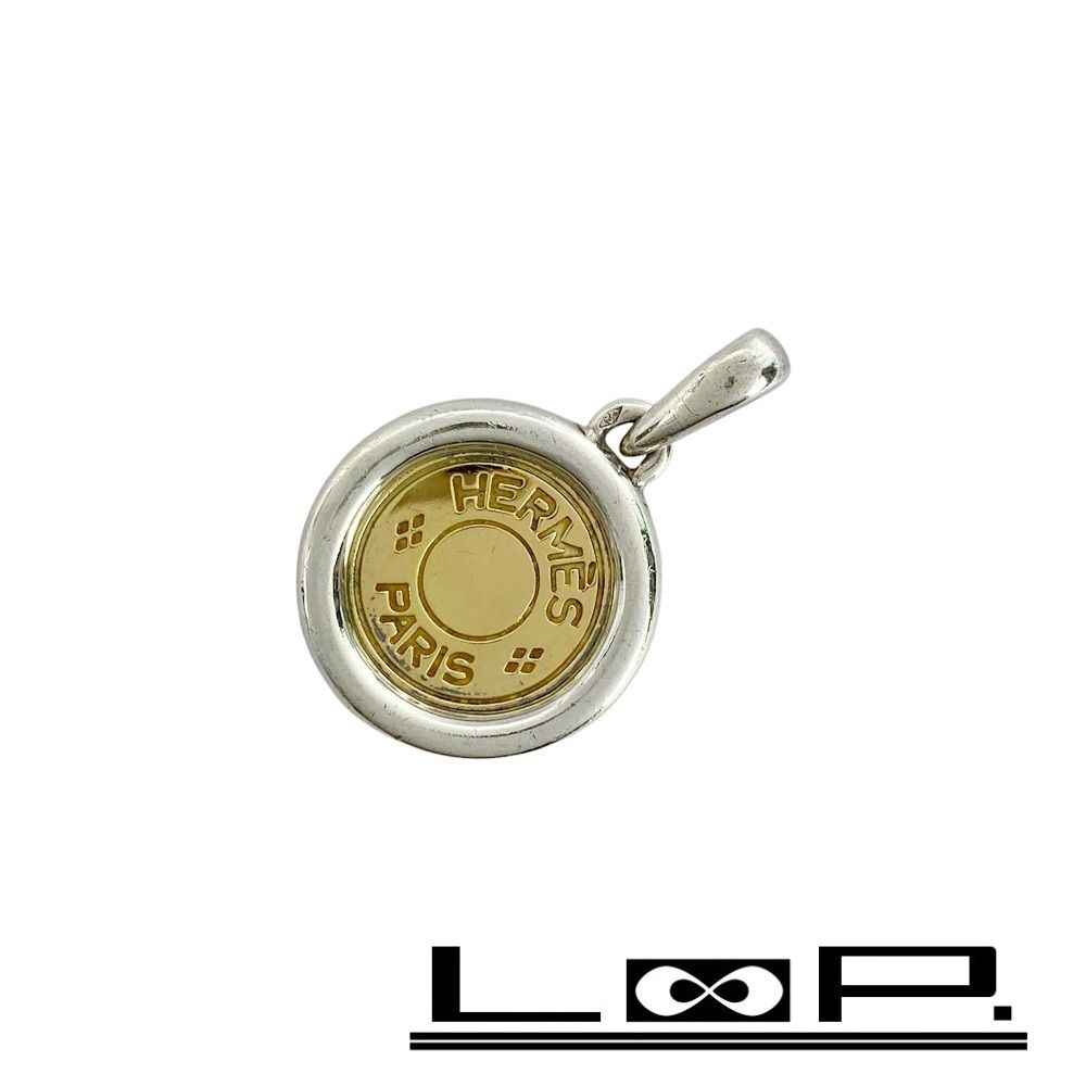 エルメス ■中古■ セリエ ペンダントトップ アクセサリー ゴールド シルバー K18 SV925 【554346】11