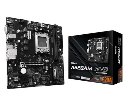 ASRock マザーボード A620AM-HVS AMD Ryzen 9000 / 8000 / 7000 シリーズ CPU対応 (Soket AM5) A620A Micro ATX マザーボード 【国内正規代理店品】e 2f72815d