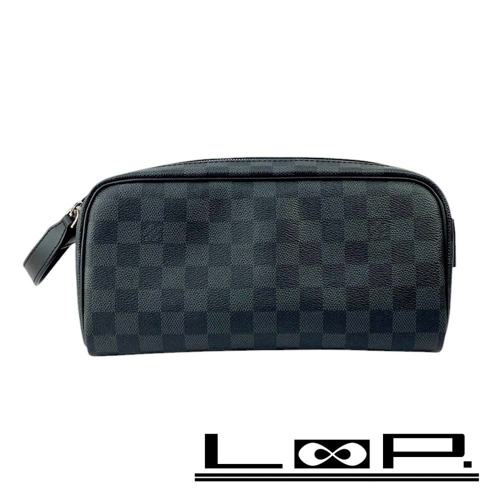 ルイヴィトン ■新同■IC■ ドップキット ハンドル ポーチ ハンド バッグ ダミエ グラフィット N40127 【423888】5