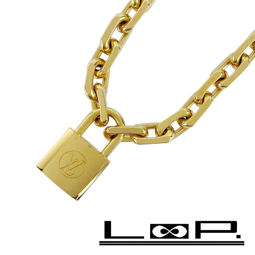 ルイヴィトン ■中古■ コリエ LVエッジ カデナ ネックレス アクセサリー GP ゴールド MP2993 箱 【36846】9