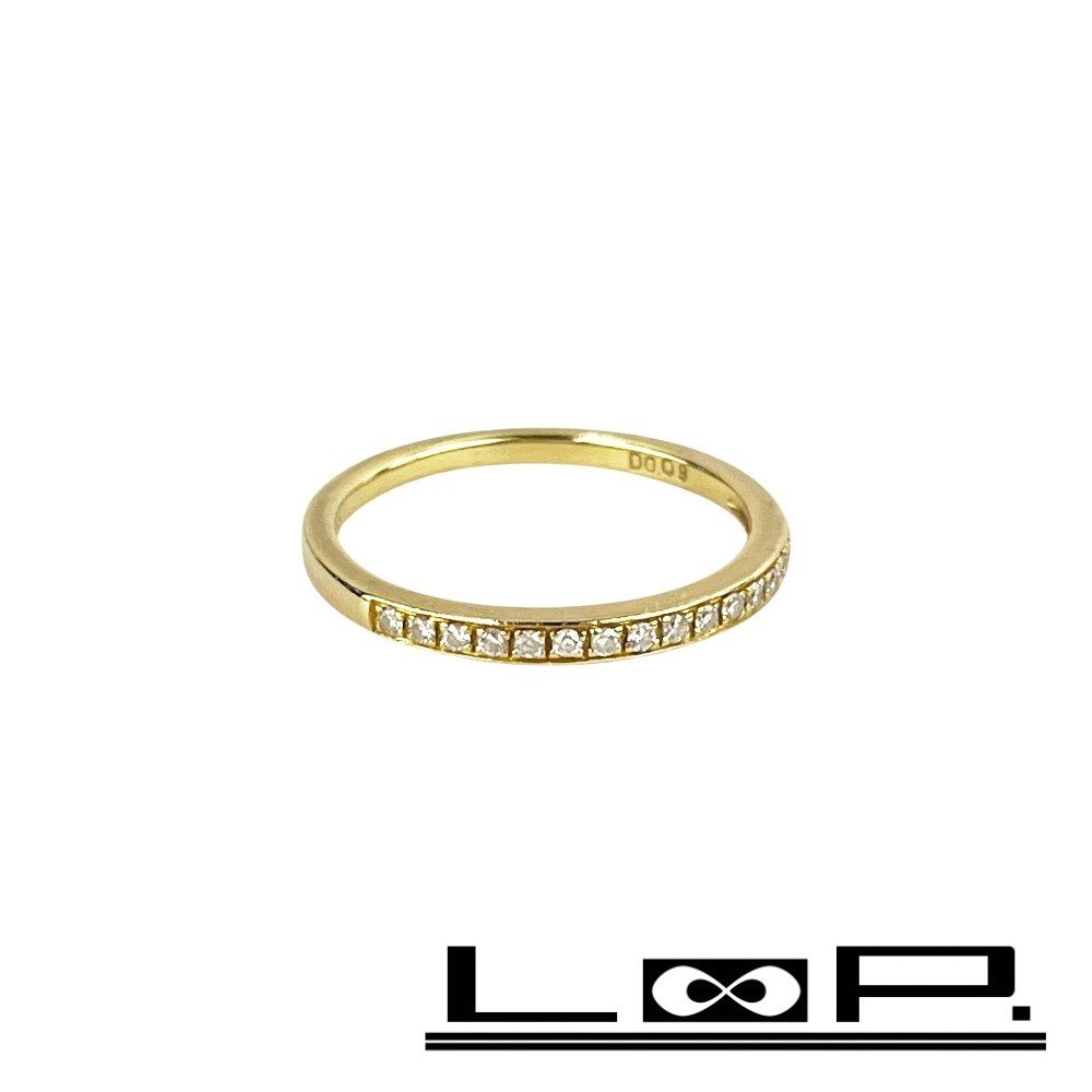 ポンテヴェキオ ■美品■ リング 指輪 アクセサリー ダイヤ D0.09 K18 YG750 イエローゴールド 1.90g #11.5 【590306】13