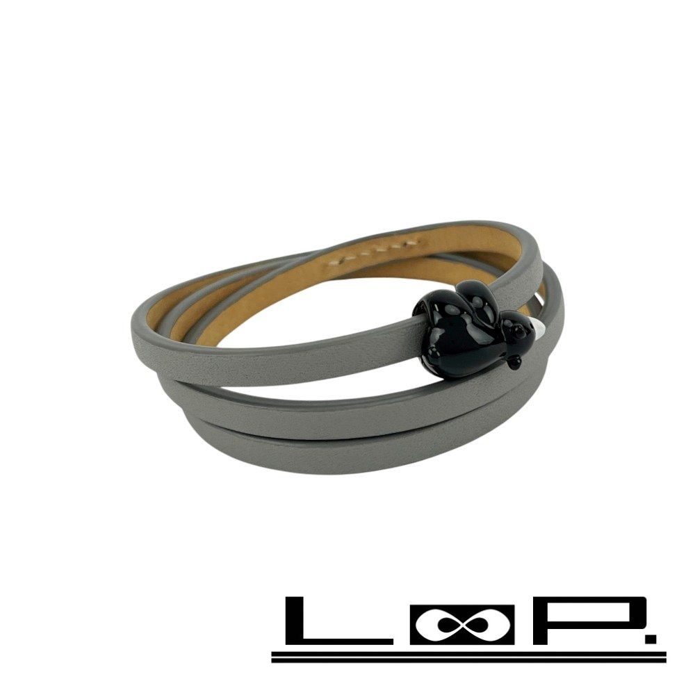 ⭐︎ロエベ　スナフジタ⭐︎ツイストレザーブレスレット ロエベ □未使用□ スナ フジタ ツイスト バングル 三連 ブレスレット