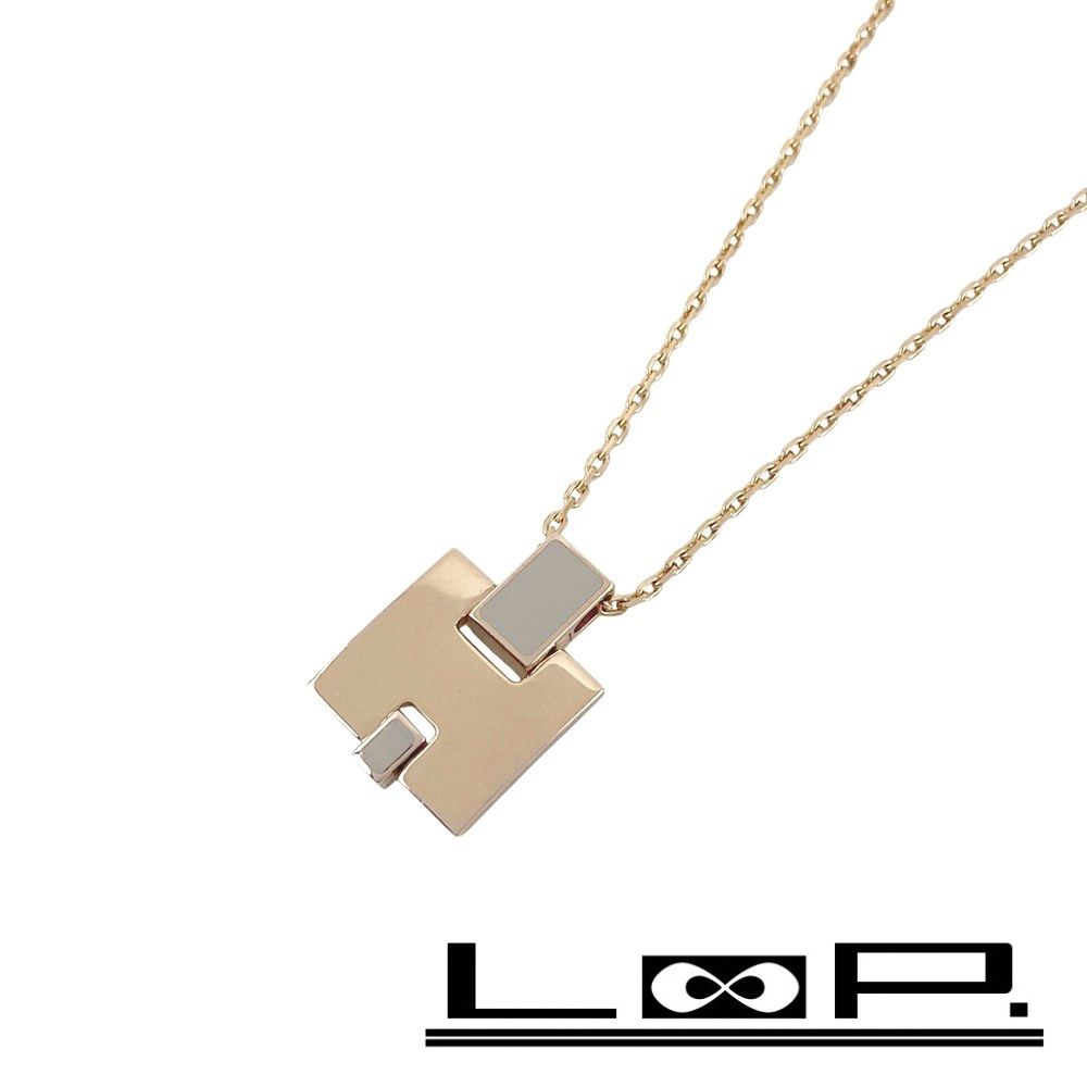 エルメス ■美品■ アイリーン ネックレス アクセサリー GP ピンクゴールド PG 6.5g 【534157】10