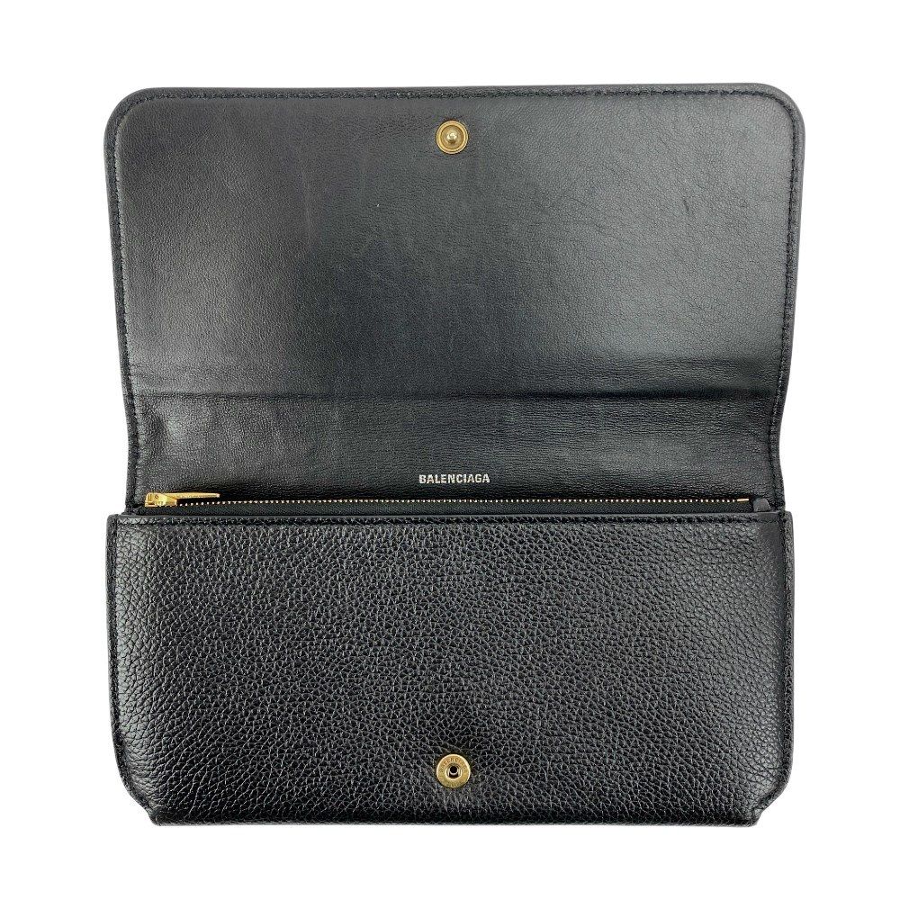 ■中古■　バレンシアガ エブリデイ 長財布 札入れ 小銭入れ レザー ブラック 【492501】10 バレンシアガ □中古□ エブリデイ 長財布 札入れ 小銭入れ レザー