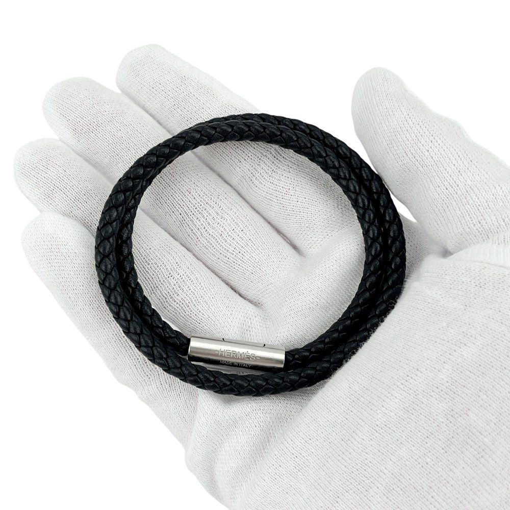 エルメス □新同□ ブレスレット バングル アクセサリー レザー SS
