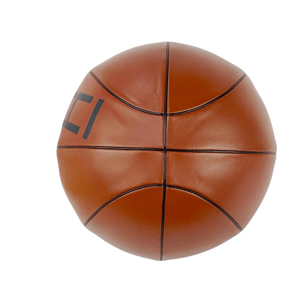 グッチ ■未使用■ ロゴ バスケット ボール スポーツ レザー ブラウン 箱 【537196】1 グッチ □未使用□ ロゴ バスケット ボール スポーツ レザー ブラウン