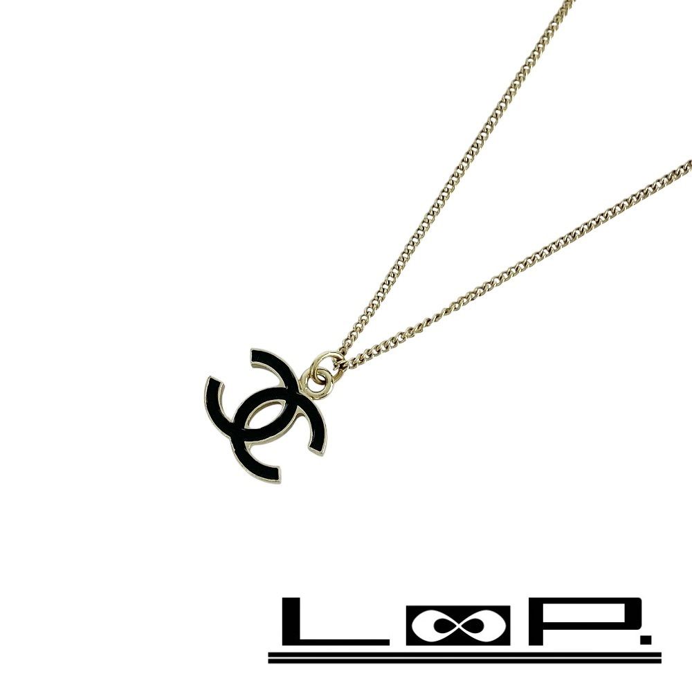 シャネル ■美品■ ココマーク ネックレス アクセサリー ブラック ゴールド GP 05V 【603747】11
