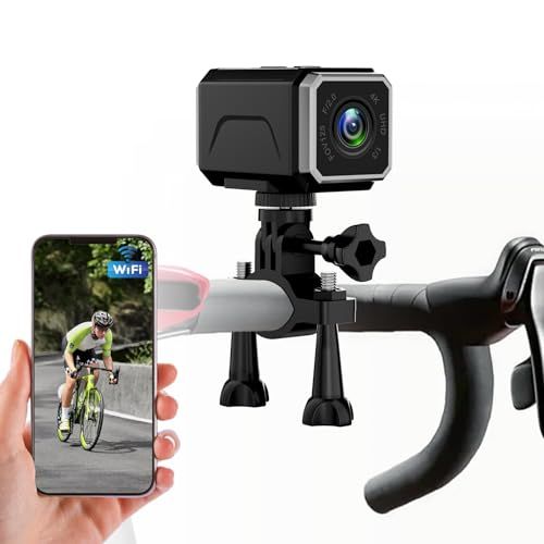 【新品】64GBカード付 バイクドライブレコーダー GPS搭載 スマホ連携 4K UHD 自転車ドラレコ フロント用 ドライブレコーダー 二輪車 800万画素 充電式 IP65常時録画 ループ録画 ミニ スポーツ ビデオ カメラ アクションカ 927e6360