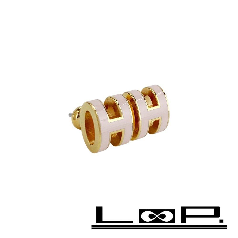 エルメス ■新同■ ポップアッシュ ミニ ピアス アクセサリー ピンク 金具PG GP 箱 【579738】11