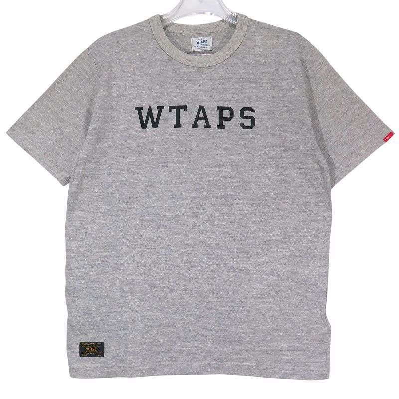 新品 WTAPS ダブルタップス 13SS DESIGN S/S/TEE.ECR 131ATDT-CSM14 デザイン ショートスリーブ クルーネック Tシャツ グレー カットソー 半袖 サイズL Mayk