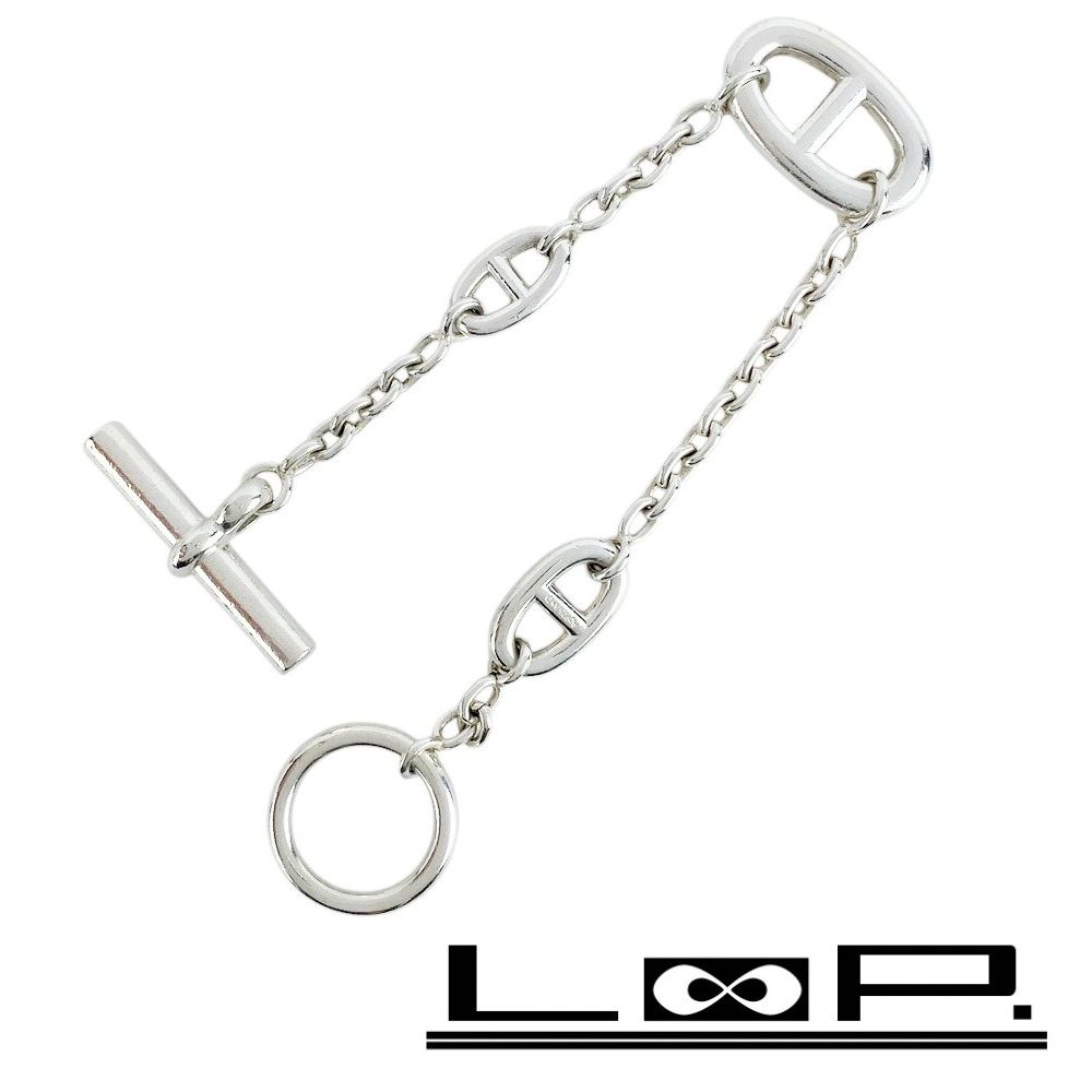 エルメス ■美品■ ファランドール ブレスレット シェーヌダンクル シルバー SV925 箱 【416637】5