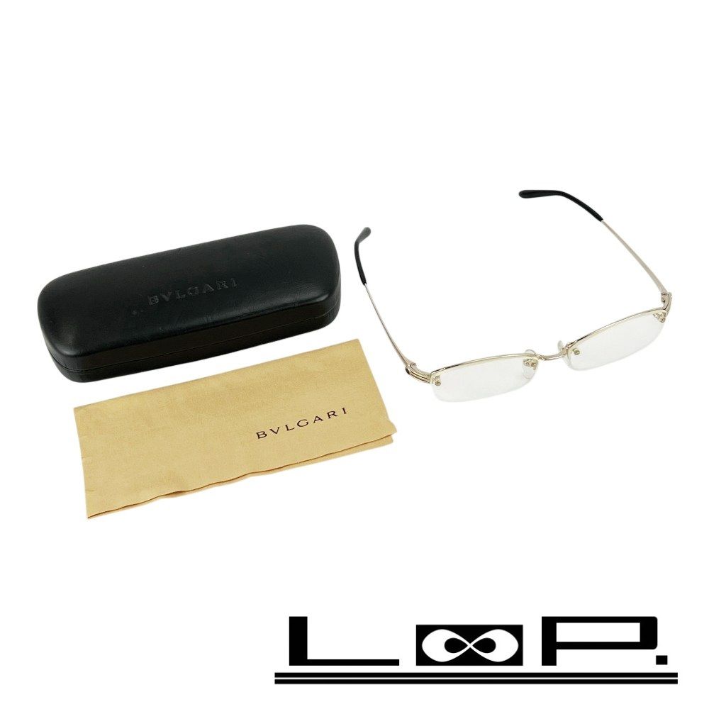 ブルガリ ■新同■ BB 眼鏡 メガネ 度入り ファッション SS シルバー ホワイト ブラック 279T 442 54□16 140【655470】13