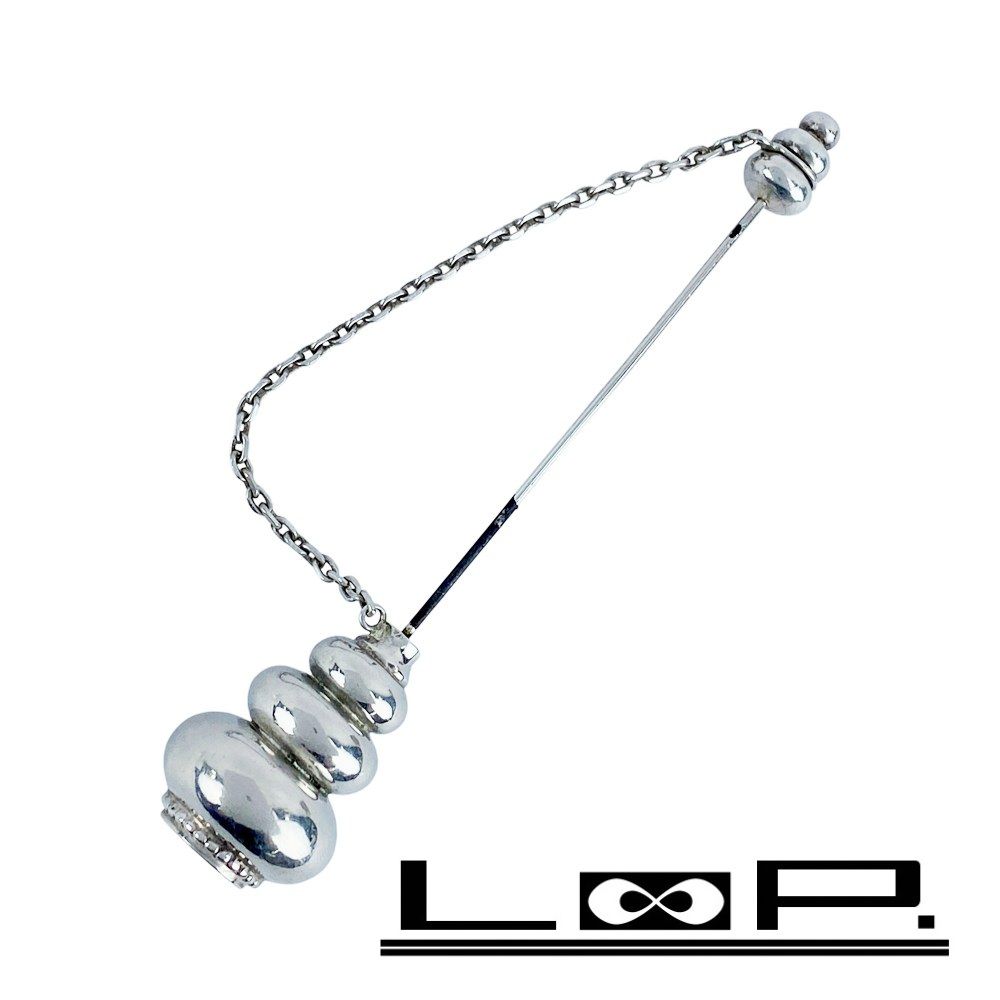 エルメス ■中古■ 巻貝 ピン ブローチ チェーン アクセサリー ファッション シルバー SV925 23.4ｇ 【545610】5