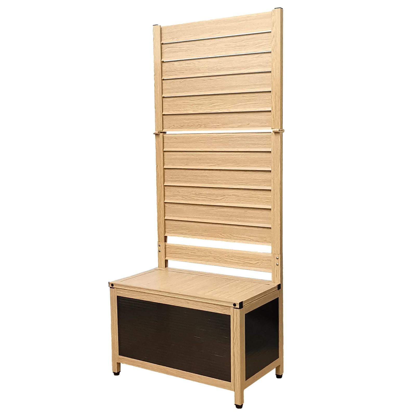 新品 ALMAX アルマックス オレフェンスプランター アルミ たためる 座れる 蓋つき プランター フェンス 60×150 (木目調ブラウン) 目隠し ラティス DIY OFP-0615NB