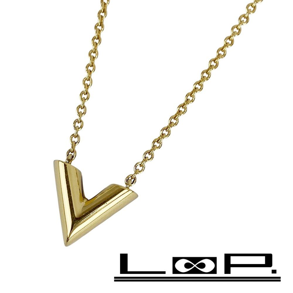 ルイヴィトン ■美品■ エセンシャルV ネックレス アクセサリー GP ゴールド M61083 【554476】13