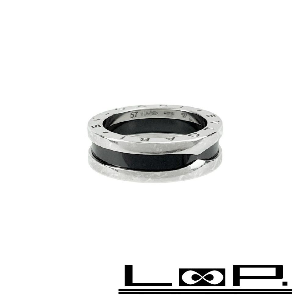 ブルガリ ■中古■ B-ZERO1 ビーゼロ セーブザチルドレン リング 指輪 アクセサリー SV925 シルバー ブラック #57【451744】9