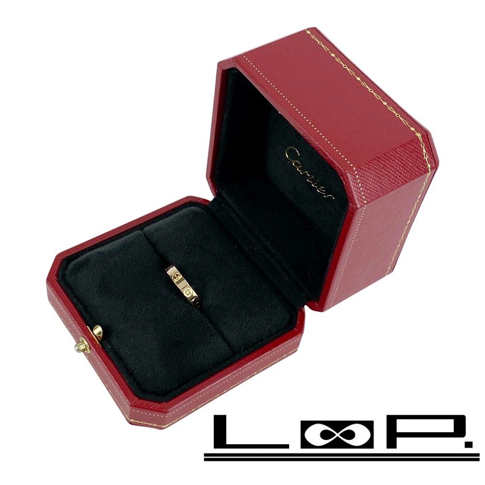 カルティエ ■新同■磨き済■ ミニラブ リング 指輪 アクセサリー ピンクゴールド Ｋ18 750PG #49 約3.4g 箱 【562662】11