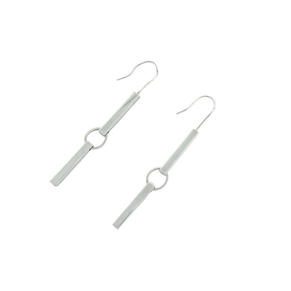 グッチ ■美品■ ダブルバー ピアス フック スウィング アクセサリー シルバー SV925 【437458】7