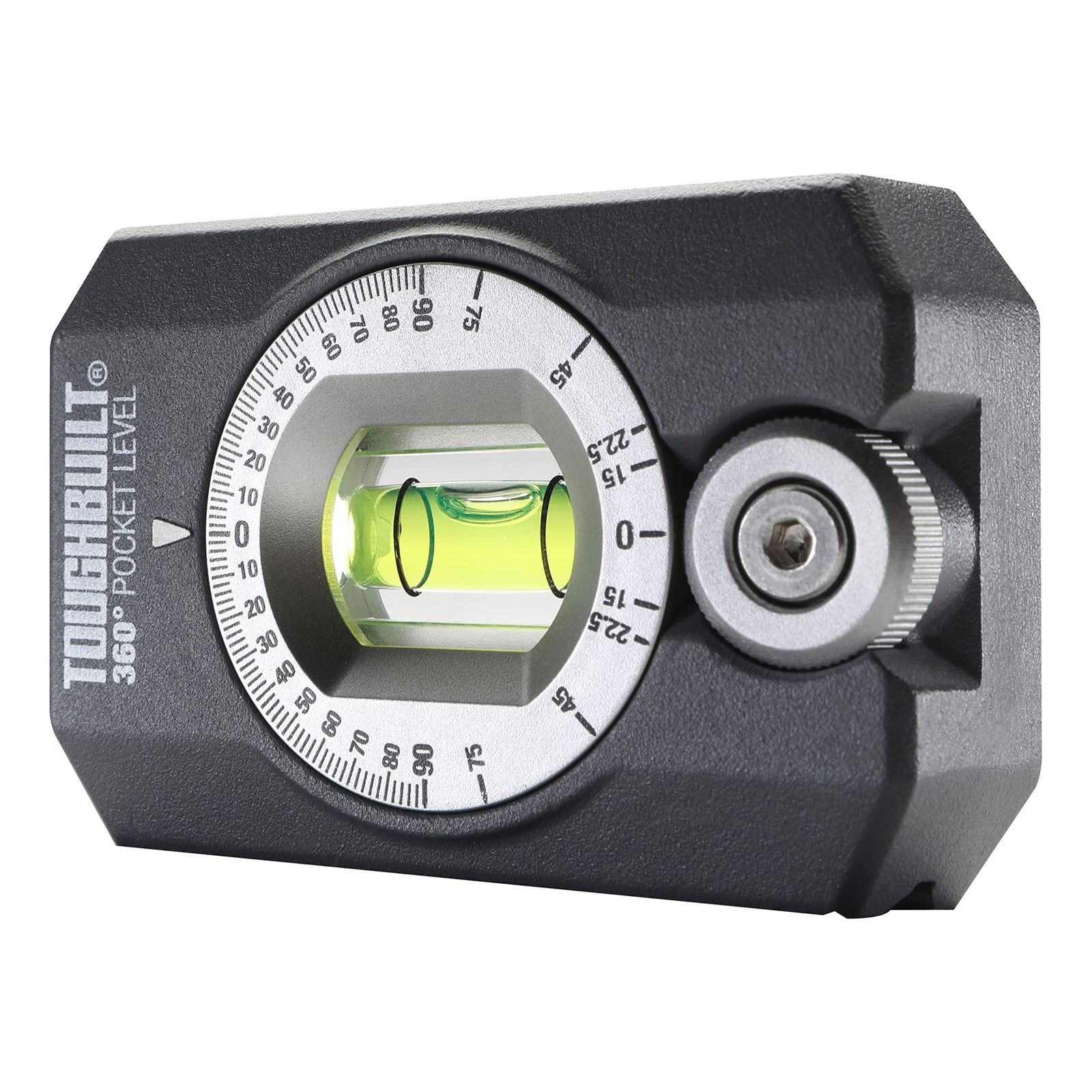 新品 ToughBuilt 360度ポケットレベル - (TB-H2-L-4R) ブラック